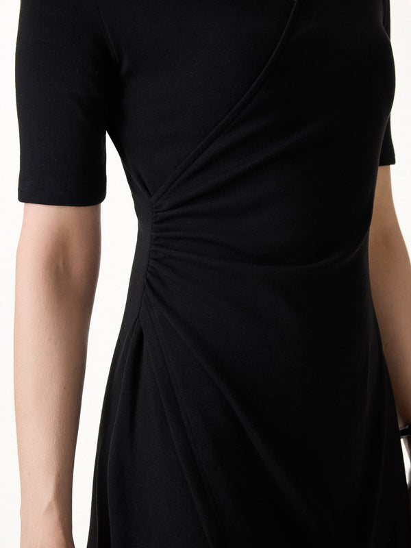 OGLmove Surplice Ruched Fit-and-Flare Mini Dress