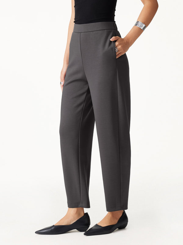 OGLmove Petite TravelEase High-Rise Ankled Barrel Pants with Pockets
