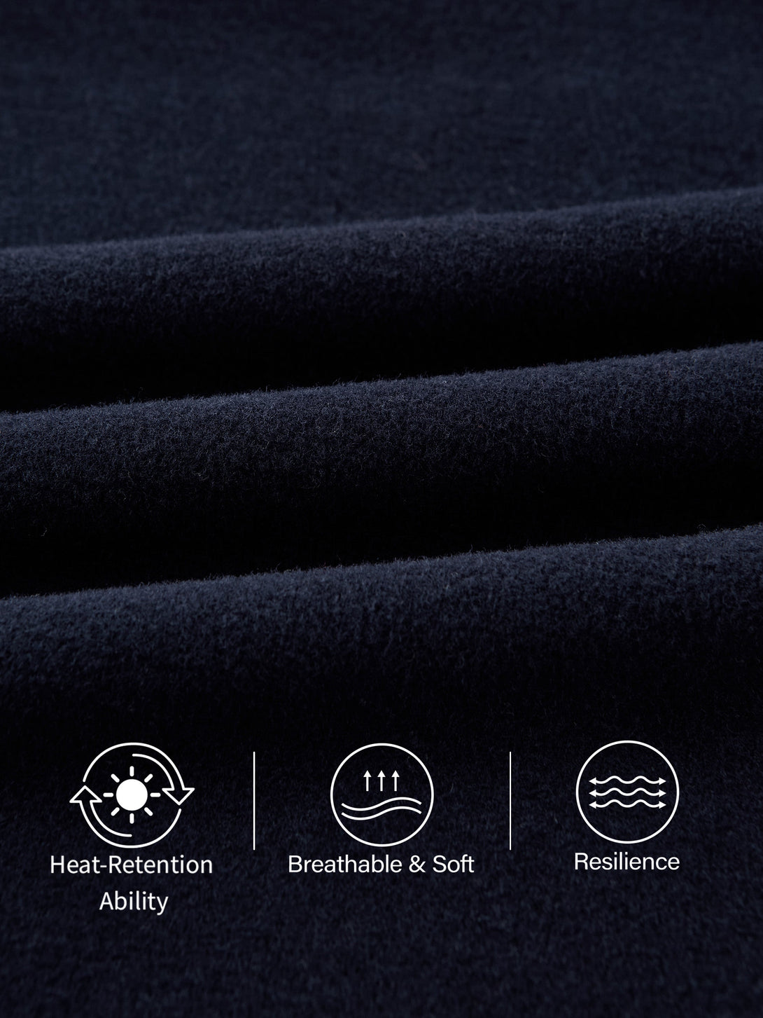 2Pcs Set LiteWarm Turtleneck Long Sleeve Brami