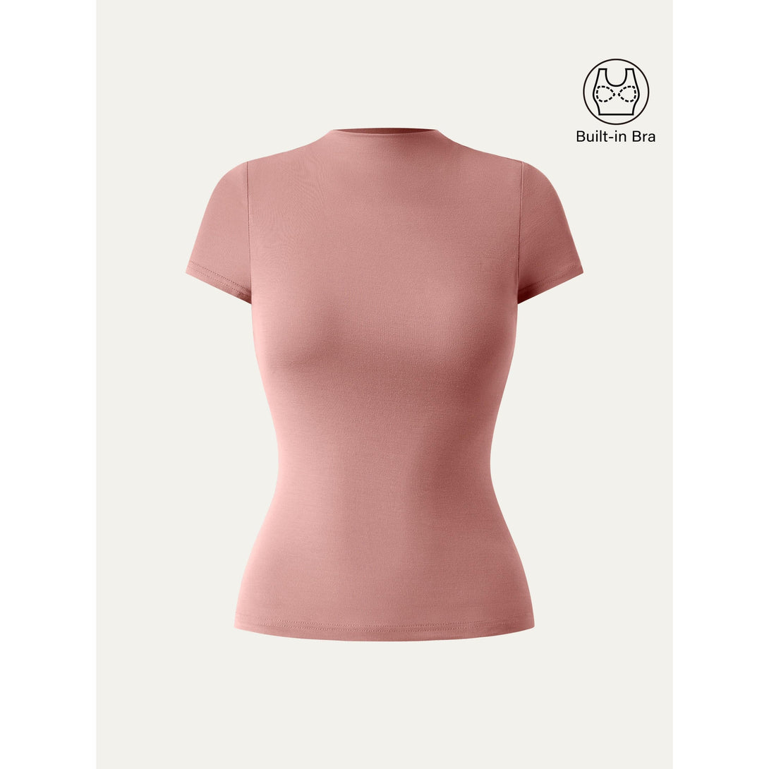 Mockneck Short Sleeve New Airy Brami Sahara XS