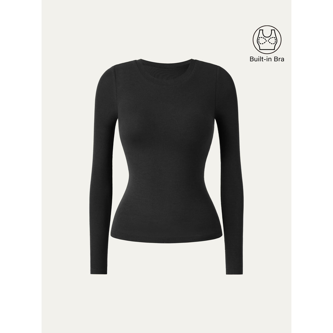 Crewneck Long Sleeve New Airy Brami Black XS